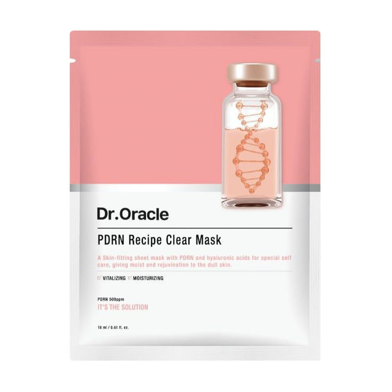 Тканинна відновлювальна маска для обличчя Dr.Oracle PDRN Recipe Clear Mask з полінуклеотидами, 18 мл